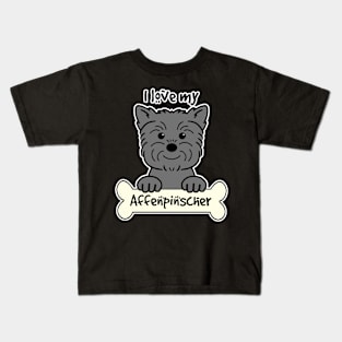 I Love My Affenpinscher Kids T-Shirt
